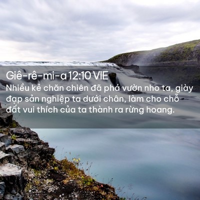 Picture 02 - Giê-rê-mi-a 12:10 VIE - Nhiều kẻ chăn chiên đã phá vườn nho - Bible Verse Picture