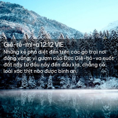 Picture 02 - Giê-rê-mi-a 12:12 VIE - Những kẻ phá diệt đến trên các gò - Bible Verse Picture