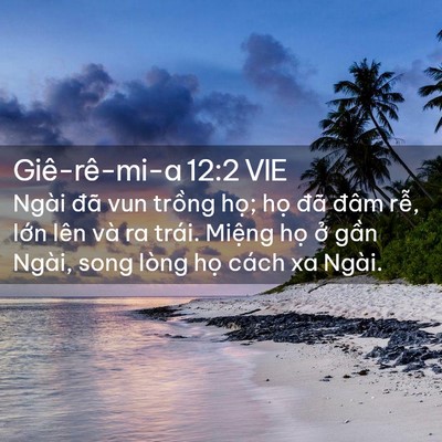 Picture 02 - Giê-rê-mi-a 12:2 VIE - Ngài đã vun trồng họ; họ đã đâm - Bible Verse Picture