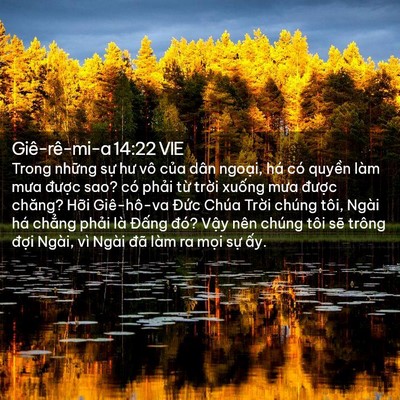 Picture 02 - Giê-rê-mi-a 14:22 VIE - Trong những sự hư vô của dân ngoại, - Bible Verse Picture