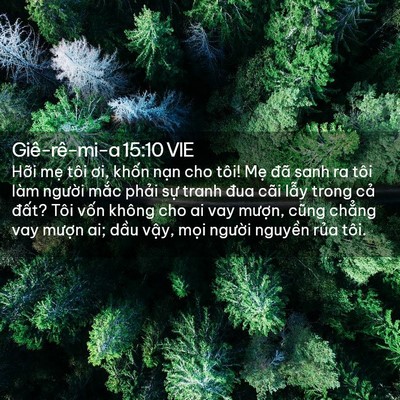 Picture 02 - Giê-rê-mi-a 15:10 VIE - Hỡi mẹ tôi ơi, khốn nạn cho tôi! Mẹ - Bible Verse Picture