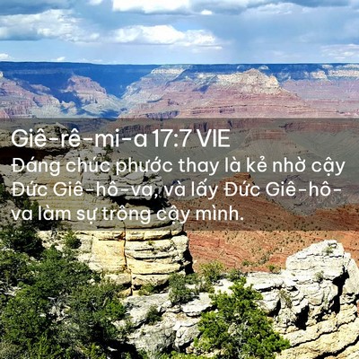 Picture 02 - Giê-rê-mi-a 17:7 VIE - Đáng chúc phước thay là kẻ nhờ cậy - Bible Verse Picture