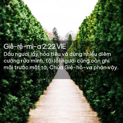 Picture 02 - Giê-rê-mi-a 2:22 VIE - Dầu ngươi lấy hỏa tiêu và dùng nhiều - Bible Verse Picture