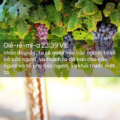 Picture 02 - Giê-rê-mi-a 23:39 VIE - nhân đó, nầy, ta sẽ quên hẳn các - Bible Verse Picture