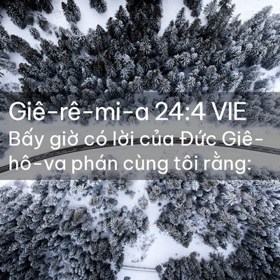 Picture 02 - Giê-rê-mi-a 24:4 VIE - Bấy giờ có lời của Đức Giê-hô-va - Bible Verse Picture