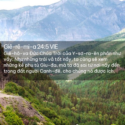 Picture 02 - Giê-rê-mi-a 24:5 VIE - Giê-hô-va Đức Chúa Trời của - Bible Verse Picture