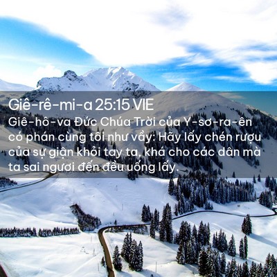Picture 02 - Giê-rê-mi-a 25:15 VIE - Giê-hô-va Đức Chúa Trời của - Bible Verse Picture