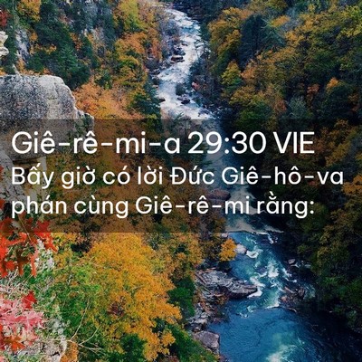 Picture 02 - Giê-rê-mi-a 29:30 VIE - Bấy giờ có lời Đức Giê-hô-va phán - Bible Verse Picture
