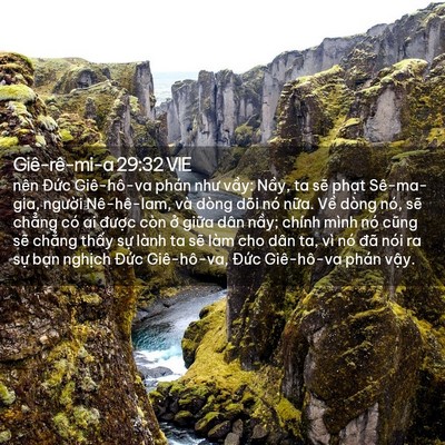 Picture 02 - Giê-rê-mi-a 29:32 VIE - nên Đức Giê-hô-va phán như vầy: Nầy, - Bible Verse Picture