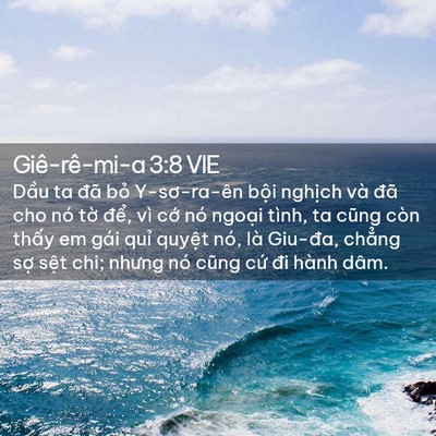 Picture 02 - Giê-rê-mi-a 3:8 VIE - Dầu ta đã bỏ Y-sơ-ra-ên bội nghịch - Bible Verse Picture