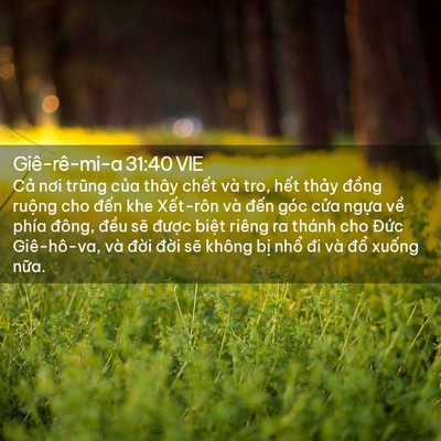 Picture 02 - Giê-rê-mi-a 31:40 VIE - Cả nơi trũng của thây chết và tro, - Bible Verse Picture