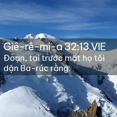 Picture 02 - Giê-rê-mi-a 32:13 VIE - Đoạn, tại trước mặt họ tôi dặn - Bible Verse Picture