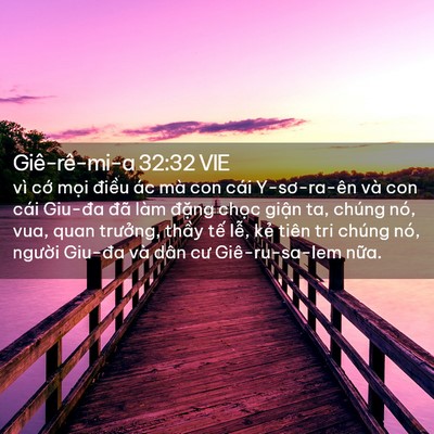 Picture 02 - Giê-rê-mi-a 32:32 VIE - vì cớ mọi điều ác mà con cái - Bible Verse Picture