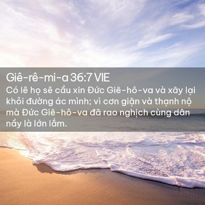 Picture 02 - Giê-rê-mi-a 36:7 VIE - Có lẽ họ sẽ cầu xin Đức Giê-hô-va - Bible Verse Picture