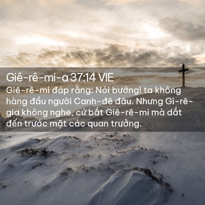 Picture 02 - Giê-rê-mi-a 37:14 VIE - Giê-rê-mi đáp rằng: Nói bướng! ta - Bible Verse Picture