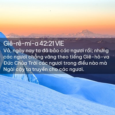 Picture 02 - Giê-rê-mi-a 42:21 VIE - Vả, ngày nay ta đã bảo các ngươi rồi; - Bible Verse Picture