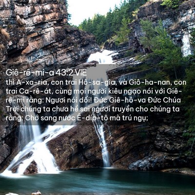 Picture 02 - Giê-rê-mi-a 43:2 VIE - thì A-xa-ria, con trai Hô-sa-gia, và - Bible Verse Picture