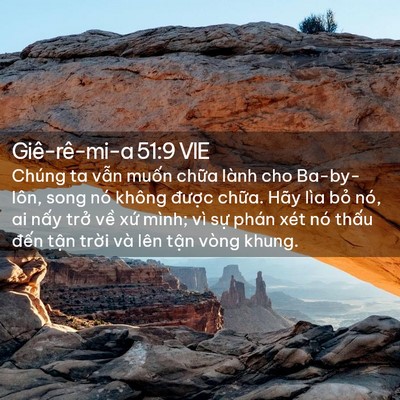 Picture 02 - Giê-rê-mi-a 51:9 VIE - Chúng ta vẫn muốn chữa lành cho - Bible Verse Picture
