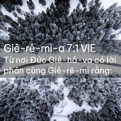 Picture 02 - Giê-rê-mi-a 7:1 VIE - Từ nơi Đức Giê-hô-va có lời phán - Bible Verse Picture