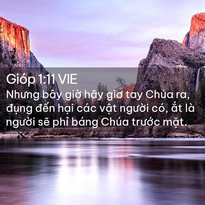 Picture 02 - Gióp 1:11 VIE - Nhưng bây giờ hãy giơ tay Chúa ra, đụng - Bible Verse Picture