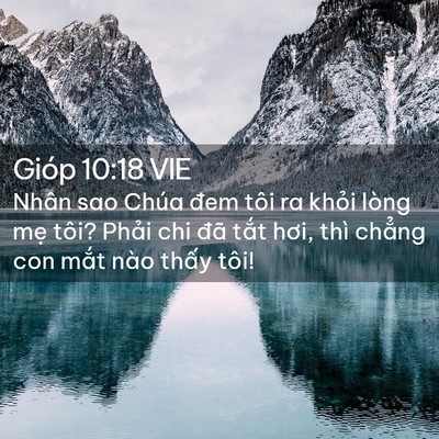 Picture 02 - Gióp 10:18 VIE - Nhân sao Chúa đem tôi ra khỏi lòng mẹ - Bible Verse Picture