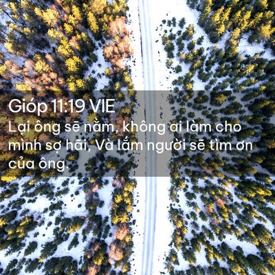 Picture 02 - Gióp 11:19 VIE - Lại ông sẽ nằm, không ai làm cho mình - Bible Verse Picture