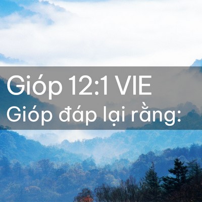 Picture 02 - Gióp 12:1 VIE - Gióp đáp lại - Bible Verse Picture