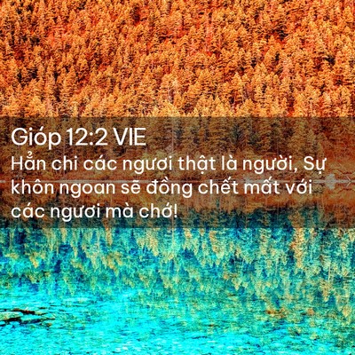 Picture 02 - Gióp 12:2 VIE - Hẳn chi các ngươi thật là người, Sự - Bible Verse Picture