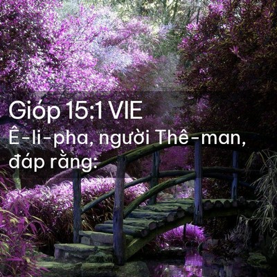 Picture 02 - Gióp 15:1 VIE - Ê-li-pha, người Thê-man, đáp - Bible Verse Picture
