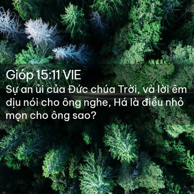 Picture 02 - Gióp 15:11 VIE - Sự an ủi của Đức chúa Trời, và lời - Bible Verse Picture