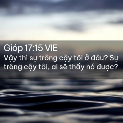 Picture 02 - Gióp 17:15 VIE - Vậy thì sự trông cậy tôi ở đâu? Sự - Bible Verse Picture