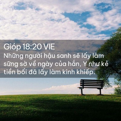 Picture 02 - Gióp 18:20 VIE - Những người hậu sanh sẽ lấy làm - Bible Verse Picture