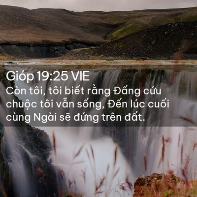 Picture 02 - Gióp 19:25 VIE - Còn tôi, tôi biết rằng Đấng cứu - Bible Verse Picture