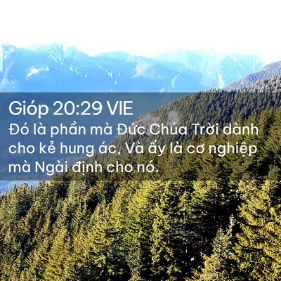 Picture 02 - Gióp 20:29 VIE - Đó là phần mà Đức Chúa Trời dành cho - Bible Verse Picture