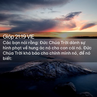 Picture 02 - Gióp 21:19 VIE - Các bạn nói rằng: Đức Chúa Trời dành - Bible Verse Picture