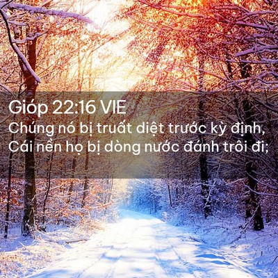 Picture 02 - Gióp 22:16 VIE - Chúng nó bị truất diệt trước kỳ - Bible Verse Picture