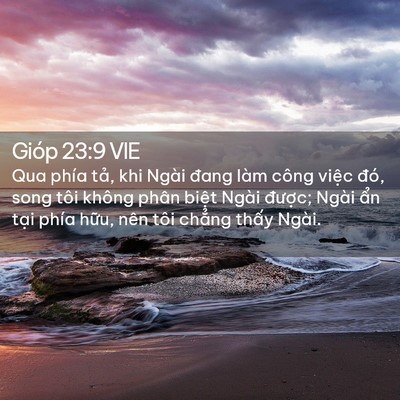 Picture 02 - Gióp 23:9 VIE - Qua phía tả, khi Ngài đang làm công việc - Bible Verse Picture