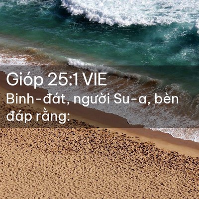 Picture 02 - Gióp 25:1 VIE - Binh-đát, người Su-a, bèn đáp - Bible Verse Picture