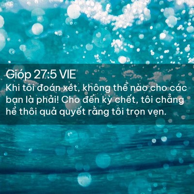 Picture 02 - Gióp 27:5 VIE - Khi tôi đoán xét, không thể nào cho các - Bible Verse Picture