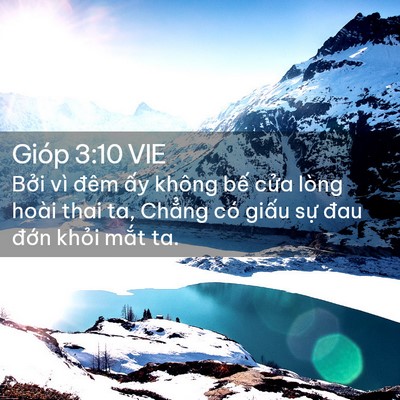 Picture 02 - Gióp 3:10 VIE - Bởi vì đêm ấy không bế cửa lòng - Bible Verse Picture