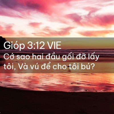 Picture 02 - Gióp 3:12 VIE - Cớ sao hai đầu gối đỡ lấy tôi, Và - Bible Verse Picture