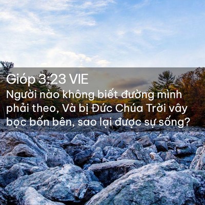 Picture 02 - Gióp 3:23 VIE - Người nào không biết đường mình - Bible Verse Picture