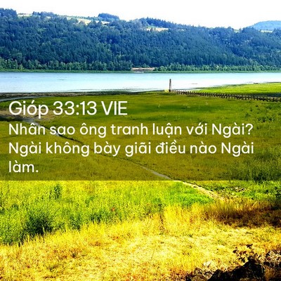 Picture 02 - Gióp 33:13 VIE - Nhân sao ông tranh luận với Ngài? Ngài - Bible Verse Picture