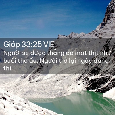 Picture 02 - Gióp 33:25 VIE - Người sẽ được thẳng da mát thịt - Bible Verse Picture