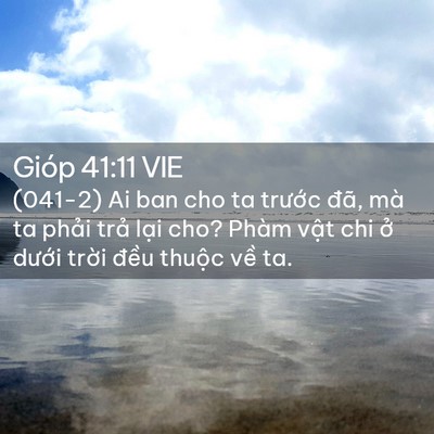 Picture 02 - Gióp 41:11 VIE - (041-2) Ai ban cho ta trước đã, mà ta - Bible Verse Picture