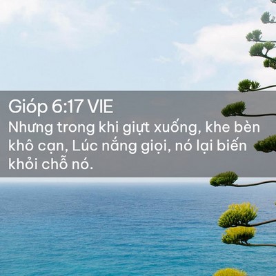 Picture 02 - Gióp 6:17 VIE - Nhưng trong khi giựt xuống, khe bèn khô - Bible Verse Picture
