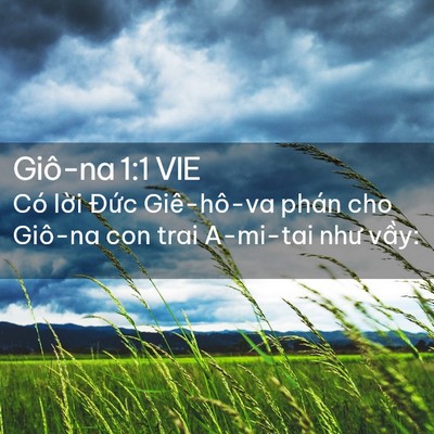 Picture 02 - Giô-na 1:1 VIE - Có lời Đức Giê-hô-va phán cho Giô-na - Bible Verse Picture