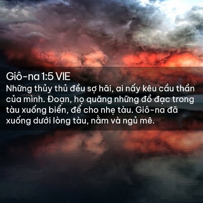 Picture 02 - Giô-na 1:5 VIE - Những thủy thủ đều sợ hãi, ai nấy - Bible Verse Picture