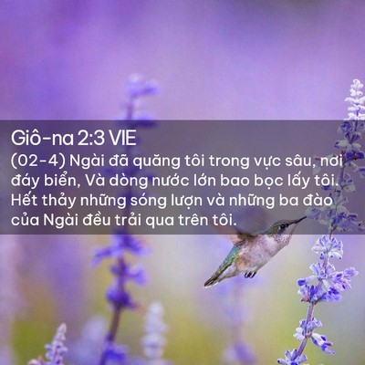 Picture 02 - Giô-na 2:3 VIE - (02-4) Ngài đã quăng tôi trong vực sâu, - Bible Verse Picture