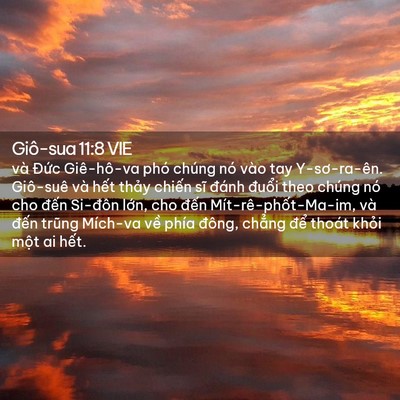 Picture 02 - Giô-sua 11:8 VIE - và Đức Giê-hô-va phó chúng nó vào tay - Bible Verse Picture